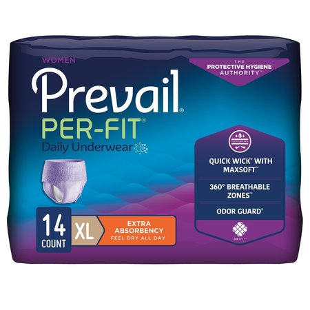 PREVAIL Disposable Underwear Female X-Large, Extra, PK 14 PFW-514